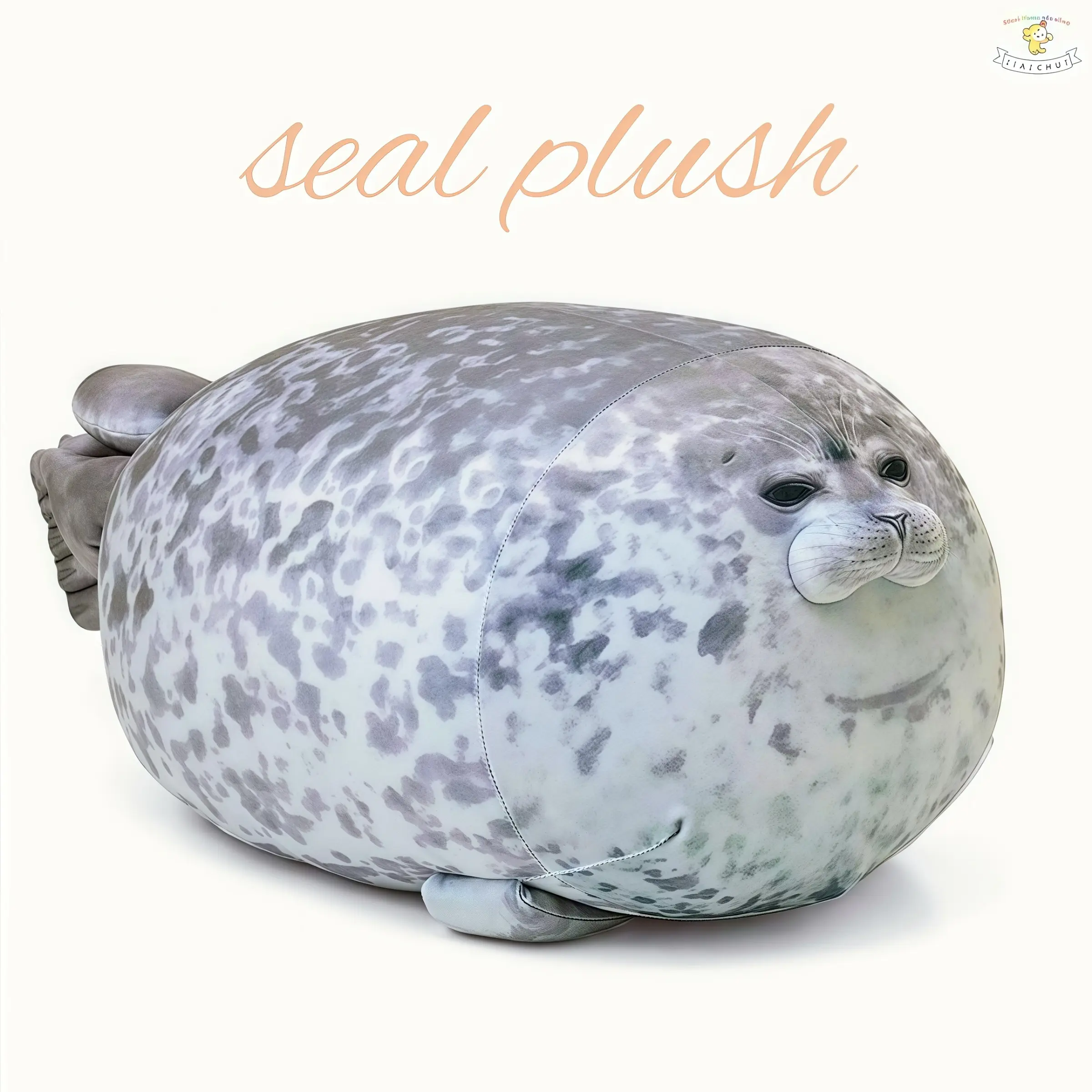 JIAJCHUF Adorable Fat Seal Plush Toy, Jiajchuf Soft Stuffed Animal Realistic Pillow, Perfect Gift for Kids & Adults, Cozy Hugging Companion, Soft Cuddly Gift, Soft Huggable
