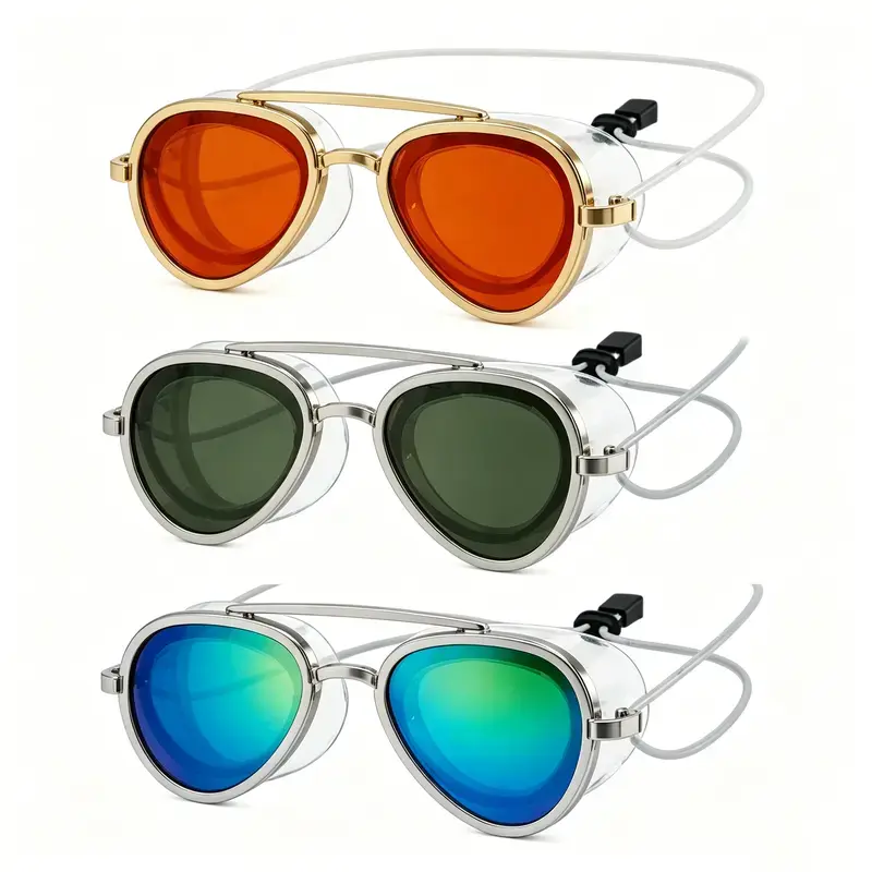 Adults' 2-in-1 Gold Frame Outdoor Fashion Sporty Polarized Sunglasses and Swim Goggles, Polarised Lens, Tint, Full-View Anti-Fog UV Protection, 180° Panoramic Leak-Proof Silicone Seal, Adjustable Strap for Water