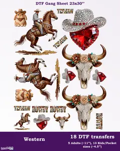 Western DTF Gang Sheet
