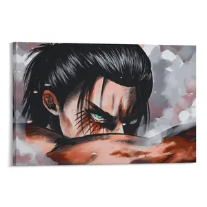 Eren Yeager "Freedom" Quote Poster - Attack on Titan Anime Wall Art, Motivational Manga Print, Aesthetic