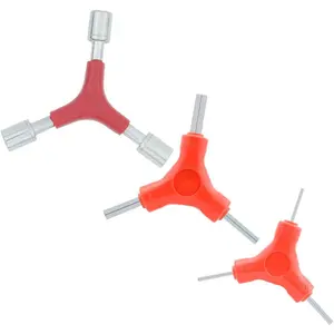 Bicycle Wrench Tool, Y-Shaped External Three-Way Hexagon 2.5/3/4/MM 5/6/8MM, Y Socket Wrench hex 8/9/10MM. Used for Bicycle Repair Tools.