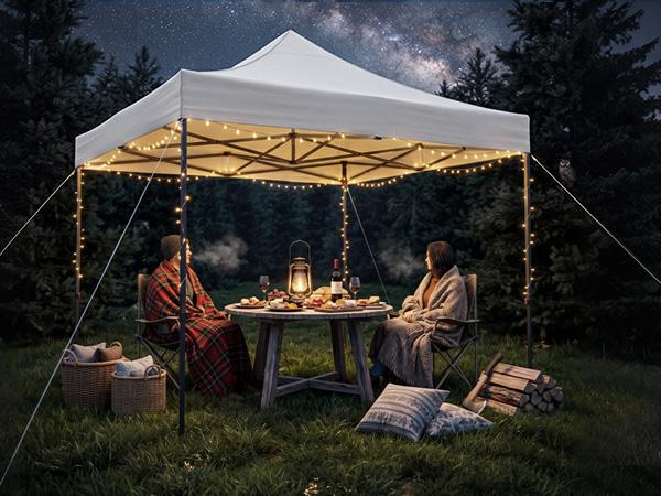 Aoxun 10x10 FT Instant Setup Pop Up Canopy Tent, Adjustable Height Outdoor Shelter, UPF50+ Waterproof 420D Oxford Fabric, Removable Sidewalls & Wheeled Bag for Patio Market, Square
