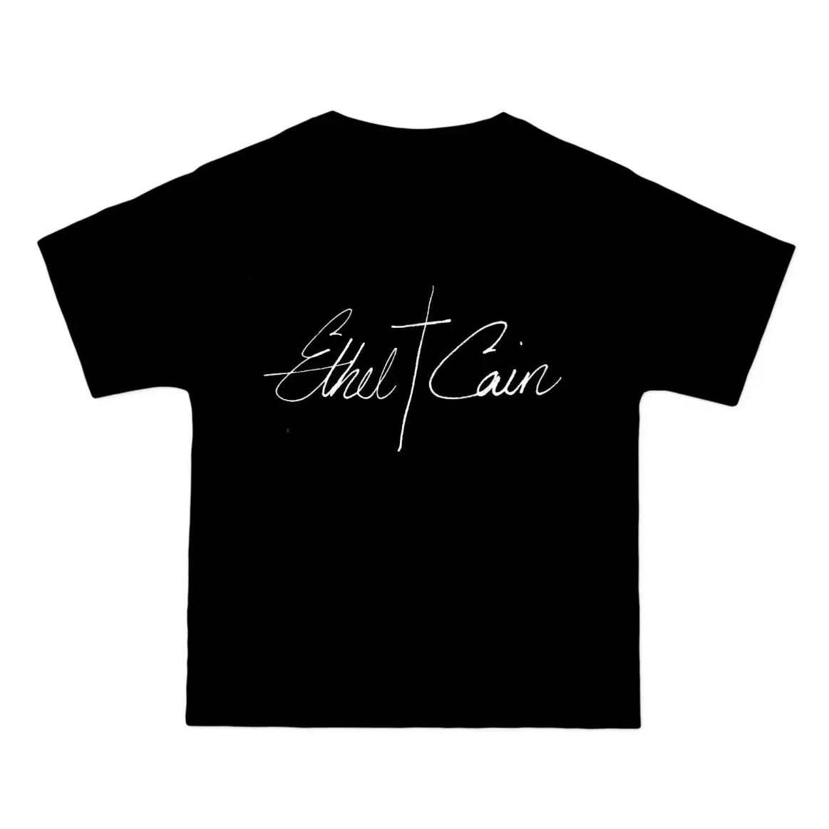 Ethel cain preachers daughter cross  logo black heavyweight tee shirt cotton Menswear Top Shirts