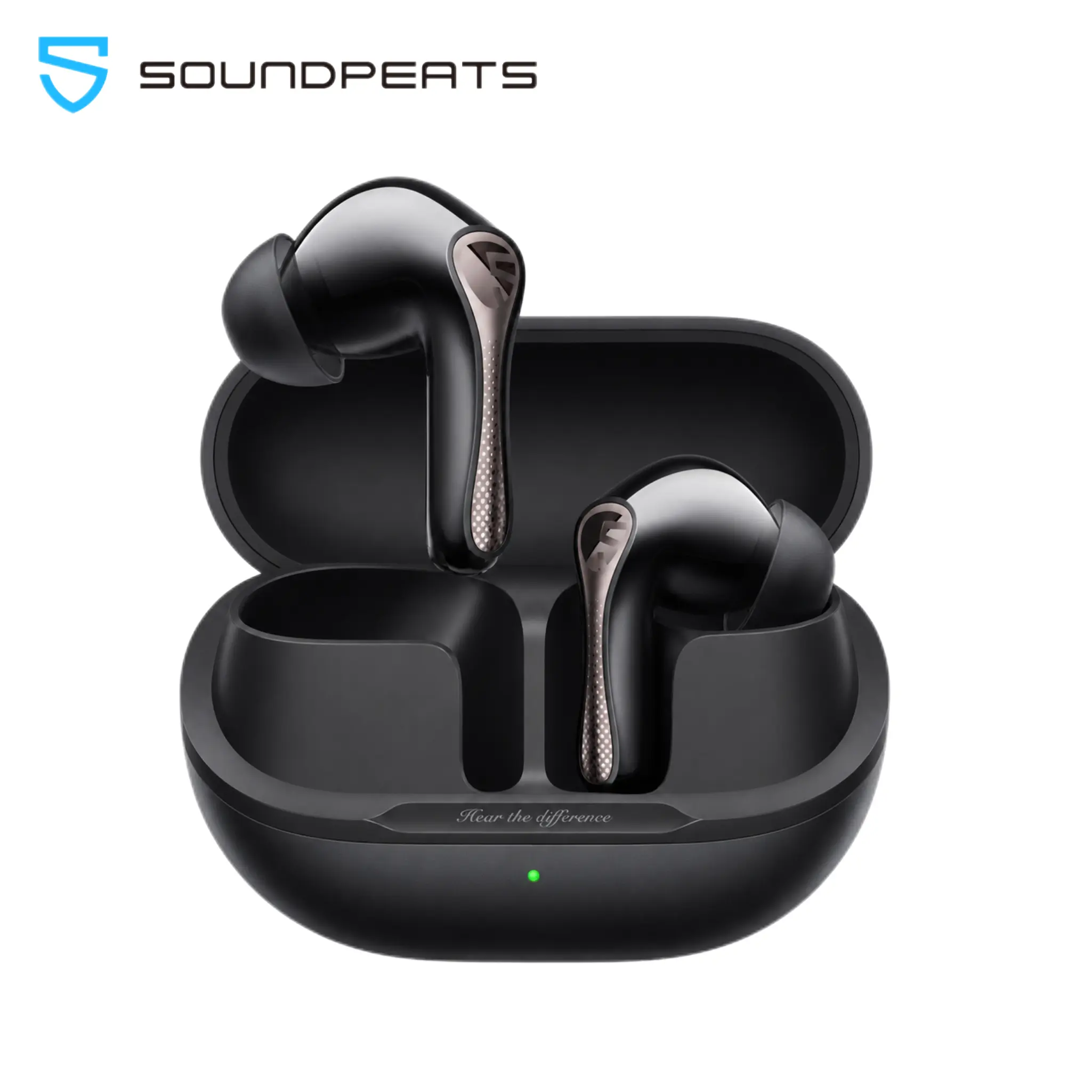 SoundPEATS Air5 Pro Wireless Earbuds, Bluetooth 5.4, ANC Noise Cancelling, Comfy In-Ear Headphones, LDAC Hi-Res Audio, 35H Playtime, IPX5 Waterproof for Work, Gym, Travel