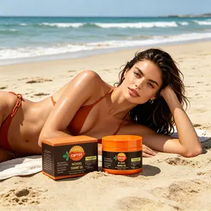 Carrot Tanning Gel 150g Self Tanner - Watery Lightweight Texture, Fast-Absorbing Tanning Product, Moisturizes Skin, Deeply Nourishes, Creates Natural Bronze Sun-Kissed Tan for Summer Beach Use, Moisturize, Tanning Products