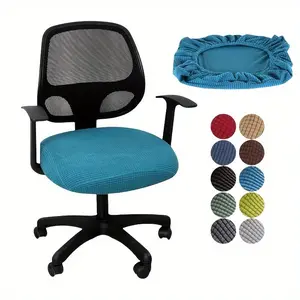 Office Chair Covers - Elastic Non-Slip Seat Protectors, Stretchable, Suitable for Desk, Conference, Home Office Chairs - Easy to Clean, Comfortable Fit Chair Covers, Office Chair Accessories