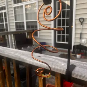 Handmade Copper Arm Cuff - Unique Design with Twisted Shape and Natural Finish