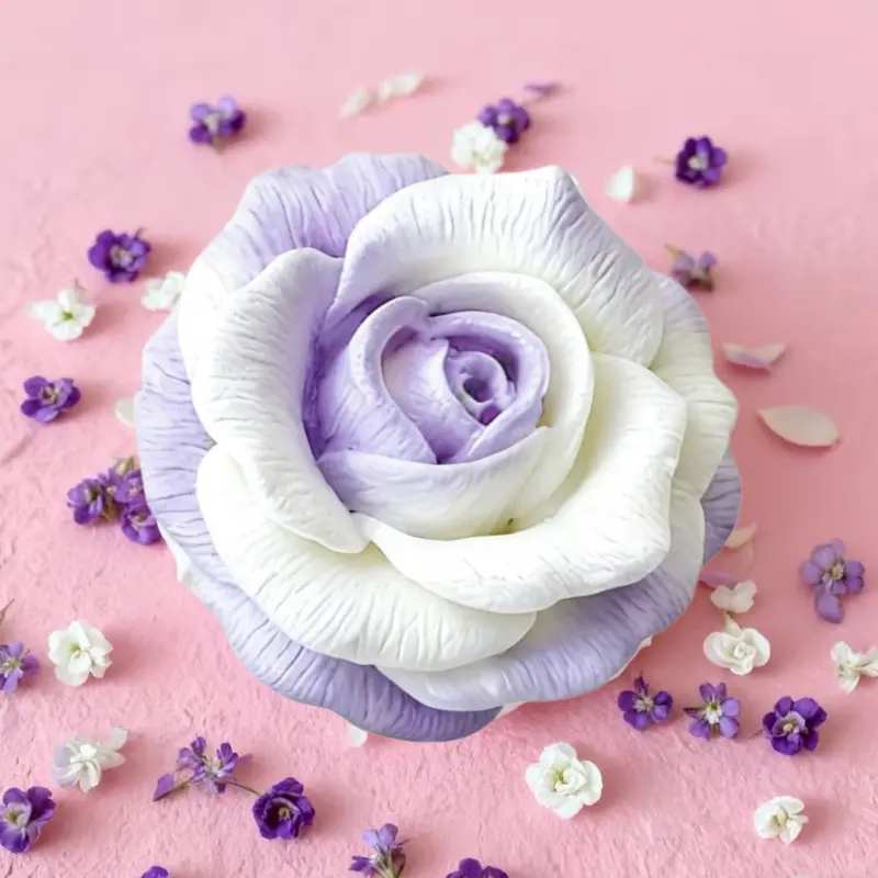 Elegant Rose Silicone Mold - High-Quality Durable Reusable for Polymer Clay, Candle, Resin Casting, Perfume Jewelry Making, Crafts - Valentine'S Day, Mother'S Day Gift, Romantic Home Decor Floral Decoration, Resin Art Supplies, Handmade Crafts