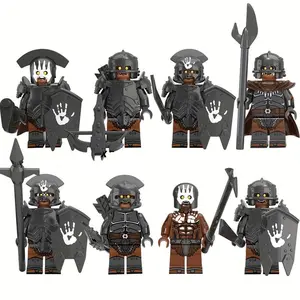 Orcs Minifigure Toy Set, Ancient Military Soldier Weapon Building Blocks, Fan Collectibles & Halloween Gift Ideas, Miniature