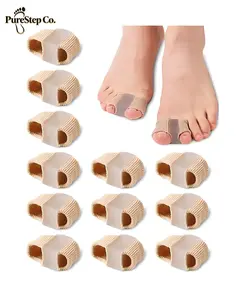 Bunion Toe Separators for Men & Women Gel Toe Spacers with 2 Loops Bunion Corrector Hammer Toe Straightener for Overlapping Toes Perfect for Shoe Footwear Walking Weight Bearing & Bedroom Use