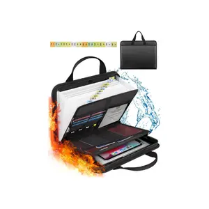 Important Document Organizer Folio Accordion File Organizer Fireproof Expanding File Folder Storage Box