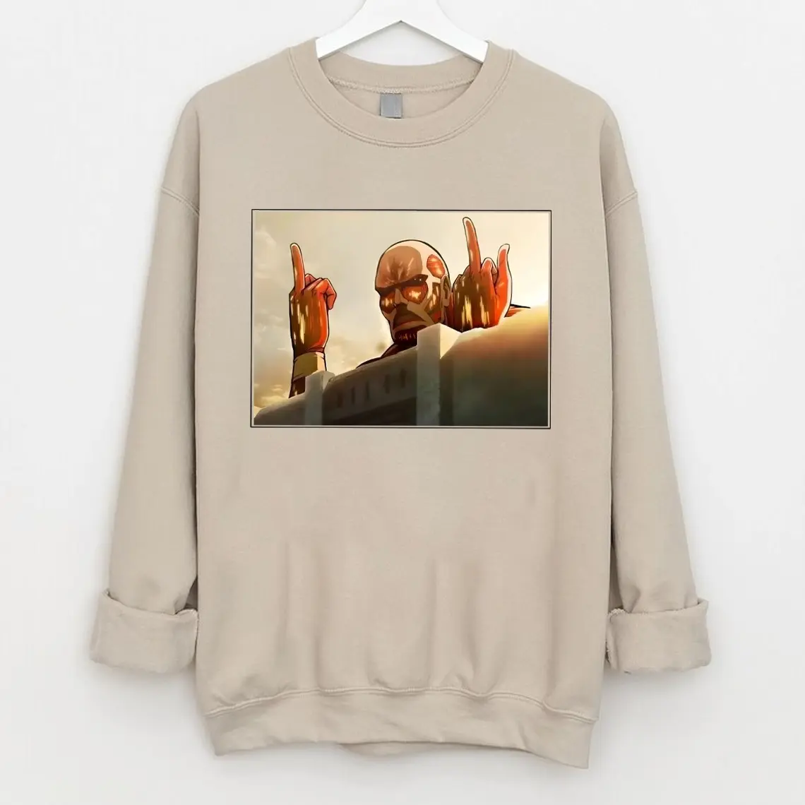 Attack on Titan Sweatshirt, Colossal Titan Sweater, The Last Attack Shirt, Anime AOT Shirt, Mikasa, Levi, Ackerman, Anime Lover Gift, Anime Sweatshirt