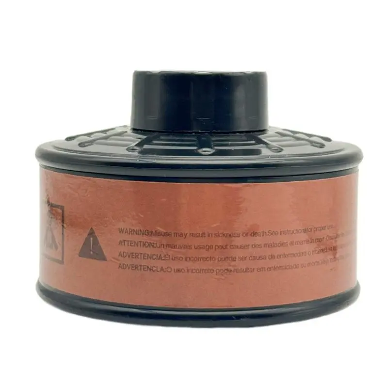 Lightweight 40mm Full Face Gas Mask Filter Canister, Dust Proof Toxicity Protection, Long Usage Time, Compatible with Full Face Masks, Safety