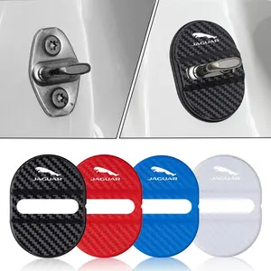 Car Door Lock Cover Protective Waterproof Rust-proof Protector Auto Emblem Styling Accessory For Jaguar XF X-TYPE S-TYPE XE XJ XK XJL XFR F-Type F-Pace