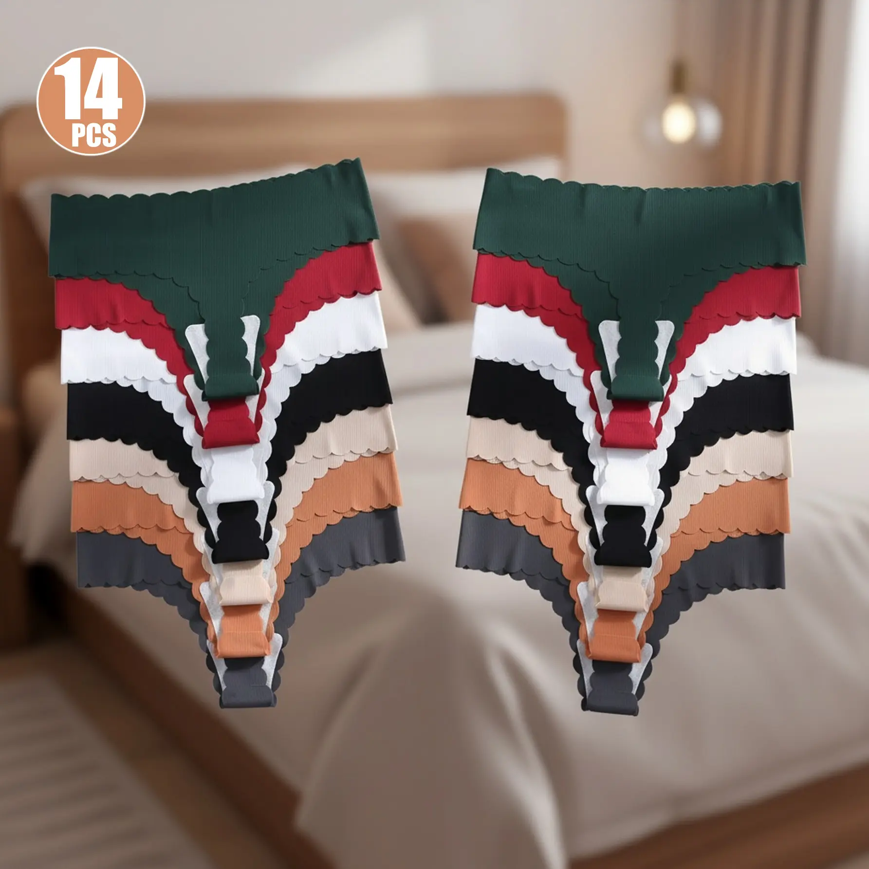 7/9/14/16/21/32 Pieces Everyday Yoga Sport Panties Underwear for Women, for Holiday, Soft & Comfy, Spring Summer, Seamless, Designed for Active Women