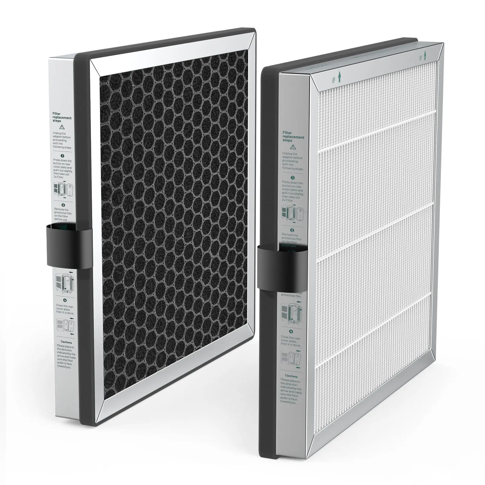 Jafanda air purifier JF180 H13 True HEPA and Activated Carbon Replacement Filter for Smoke, Pollen, Dust, Odors, and VOCs