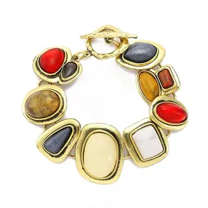 Statement Gold Vintage Bohemian Chunky Bracelet, Bangles, Women’s Jewelry