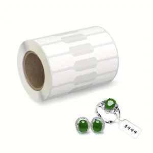 Necklace and earring price tags, jewelry label rolls, jewelry price tag stickers, bracelet, ring, clothing display labels
