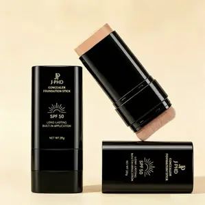 Waterproof Dual-Headed Facial Contour Stick,Full-Coverage Buildable Foundation Balm,Moisturizing & Nourishing, Long-Lasting MatteMakeup Finish
