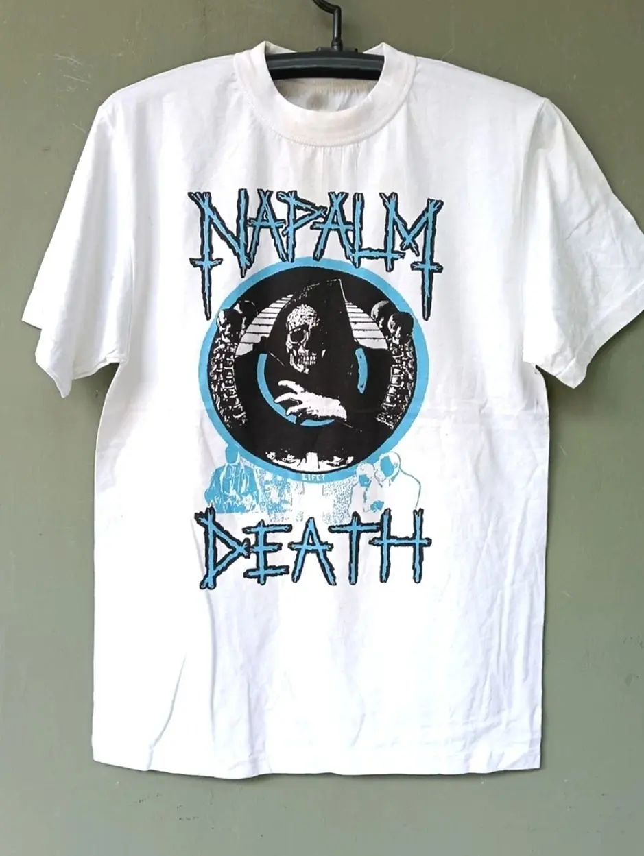 Vintage Napalm Death Tour T Shirt Grindcore 80s Band NZ011 T