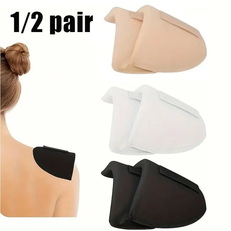 Women's Soft Breathable Thick Sponge Shoulder Pads, Elegant Sporty Design for Dresses, Coats, Shirts, Matching Neutral Fashion Accessories, 3 Colors