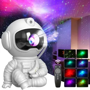 Star Projector Galaxy Night Light Astronaut Space Projector Starry Nebula Ceiling Light with Remote Control Modern Light Projector for Bedroom Decor