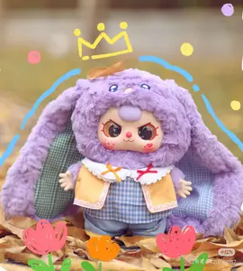 【YDM】Babythree 400% V2 series Mystery Boxes Bag Pendant Bunny Plush Dolls Soft Blind Box Collectibles （Major Hidden 1/12+Minor Hidden 1/36）