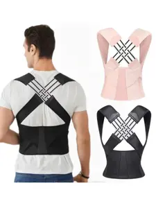 This unisex adjustable posture corrector tightens the waist, can be discreetly worn under clothing, lifts the chest and straightens the back, opens the shoulders, and beautifies the back—a multi-functional shaping garment.