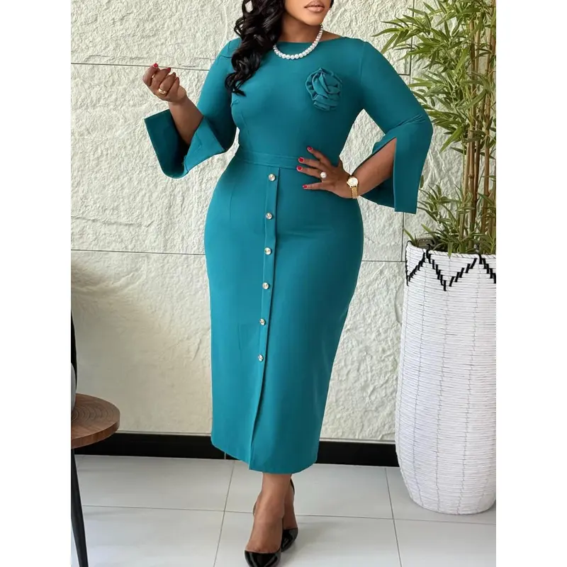 blue ombre dress formal Long Plus-Size Formal Dress 68527 by Mac Duggal main image 0