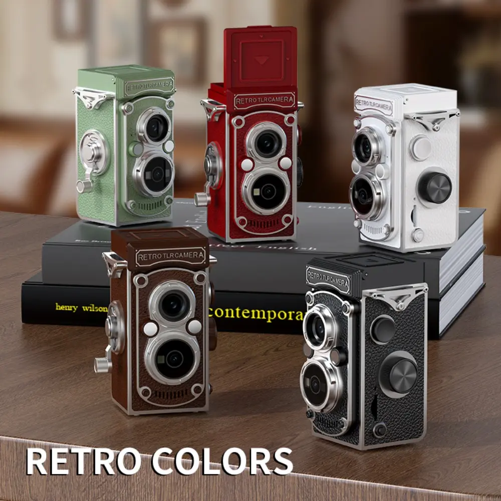 Vintage Twin Lens Camera, Ccd Sensor, Optical Image Stabilization, Macro Lens, Auto Focus, Vintage Cameras, Shoot Cameras, Perfect for Holidays & Gifts!