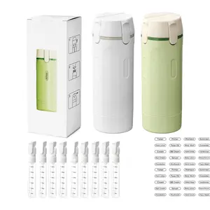 4 in 1 Travel Dispenser, 4 Pack 30ML Travel Bottles for Toiletries, Leak Proof Travel Size Containers, Portable Containers for Shampoo Lotion Conditioner Cream