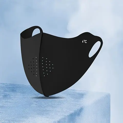 Women's Plain Woven Face Mask - Solid Color, Breathable Adults' Fashion Accessory for Everyday Casual Wear, Sun Protection