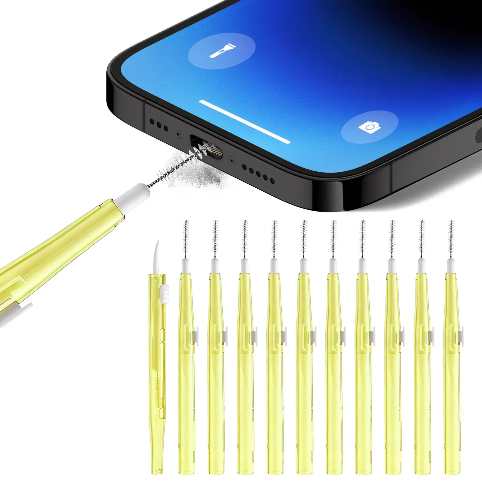 10-Piece Cell Phone & Camera Cleaning Kit, Phone Charging Port Cleaner Tool for Electronics Care