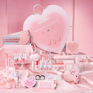 Beetles 2026 Manicure Valentine Gel Nail Polish Kit, Hema Free Gel TPO Free Cat Eye diy salon nails at home gift Cosmetic Manicure Cutics Spring Nail Valentine Gift Flower