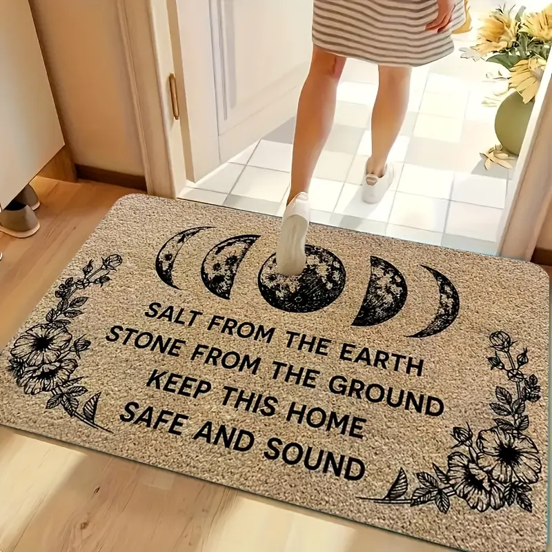 Door Mats from The Earth, Halloween Door Mats, Halloween Home Decoration, Halloween Gifts, Weird Door Mats, Witch-Print Polyester Door Mats