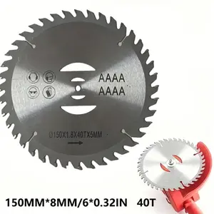 150mm Hard Alloy Blade for Brush Cutter, Lawn Mower Circular Saw Replacement Part, Slant Cut/table Saw Blade, Wood Cutting Round Saw Blade