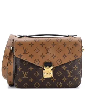 Pre-owned Louis Vuitton material Messenger Bags Pochette Metis Reverse Monogram Canvas by Rebag