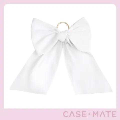 Case-Mate Statement Bow Bag Charm Set - Charms for Purses, Handbags Accessory, Street Style Accent, Clip Ring, Easy Attachment, Tarnish-Free Hardware