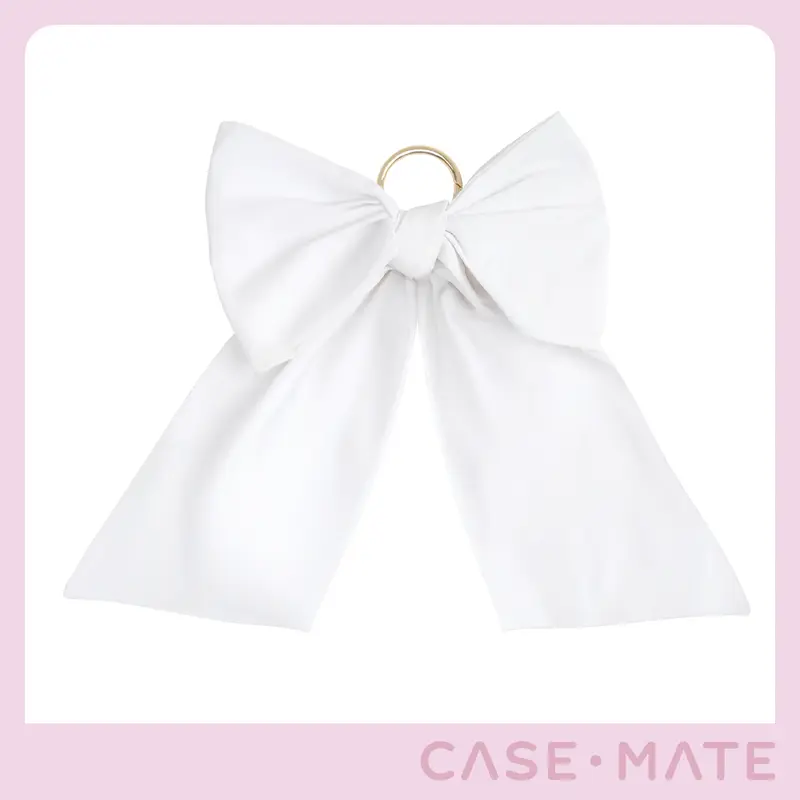 Case-Mate Statement Bow Bag Charm Set - Charms for Purses, Handbags Accessory, Street Style Accent, Clip Ring, Easy Attachment, Tarnish-Free Hardware