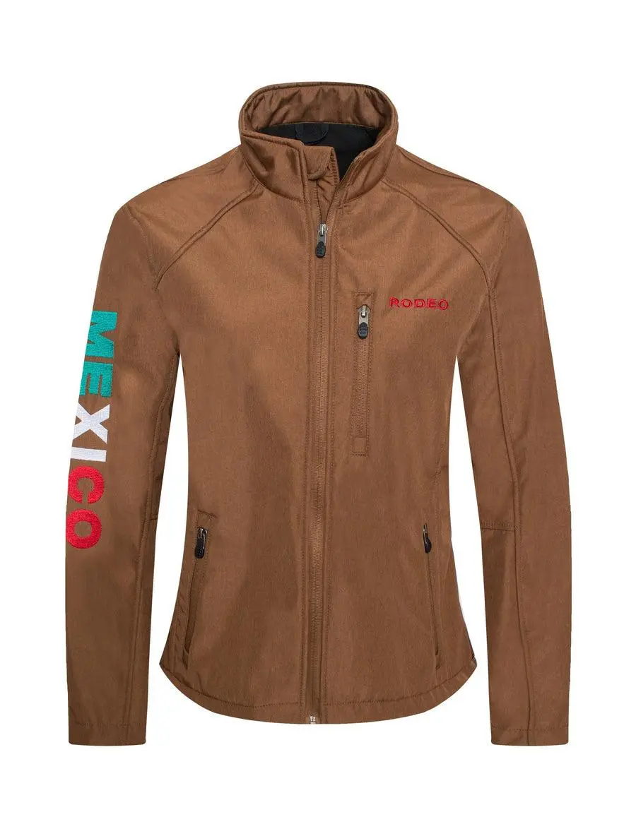 Women's Western Aztec Print Jacket - LJ650EMB-MHL-COGNAC