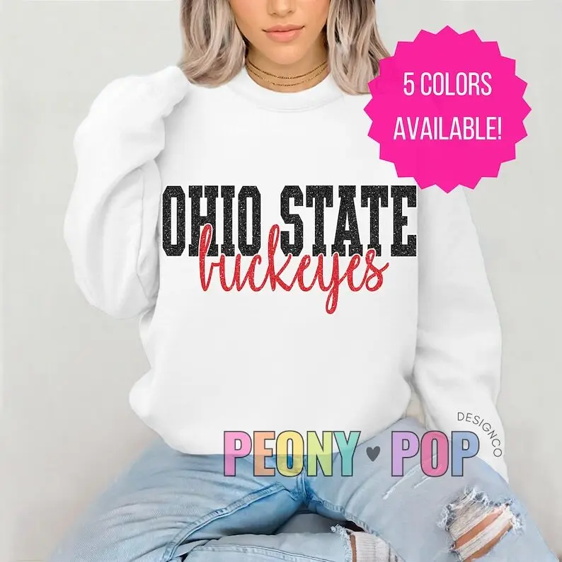 Ohio Fan Pride Ohio State Tees, Ohio Football Fan Apparel sweatshirt Game Day Shirts OHIO Sweatshirt, womens sweatshirt