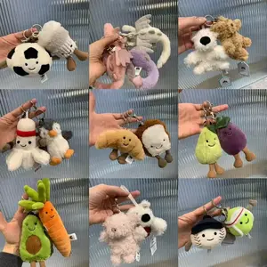 Jellycat Bag Charm Inspo | Plush Keychain for Aesthetic Outfits & Gifts | Lightweight & Easy Clip | Trendy & Playful Bag Accessory | Kawaii Accessories