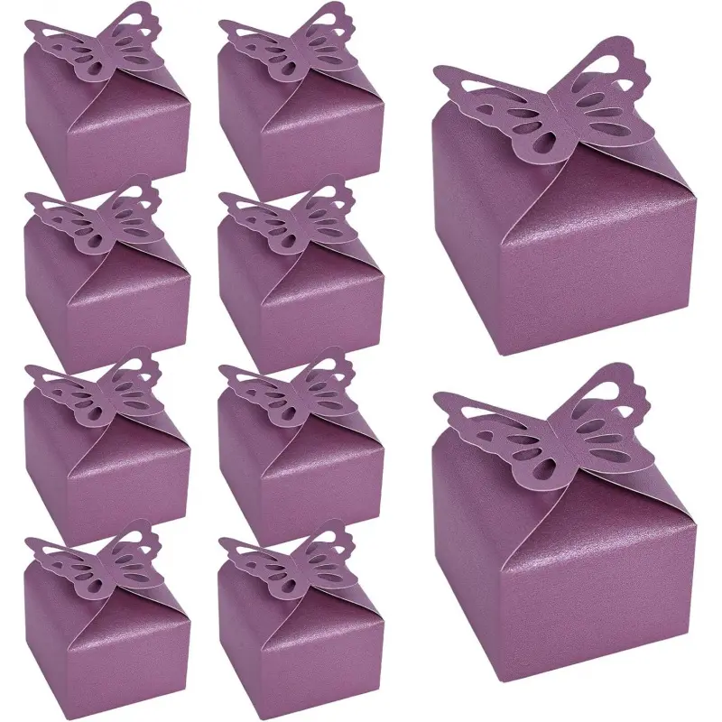 50/100PCS Butterfly Wedding Favor Boxes,Party Favor Boxes, 3D Butterfly Candy Boxes Baby Shower Favors,Girl Baby Shower Candy Box Decoration Party Birthday Small Gift Boxes