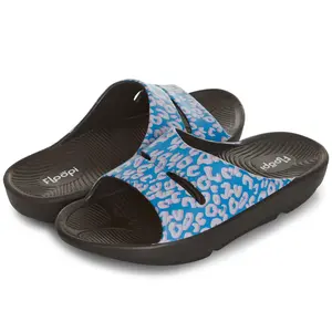 Floopi Womens Sophie Printed Comfort SlideSandals