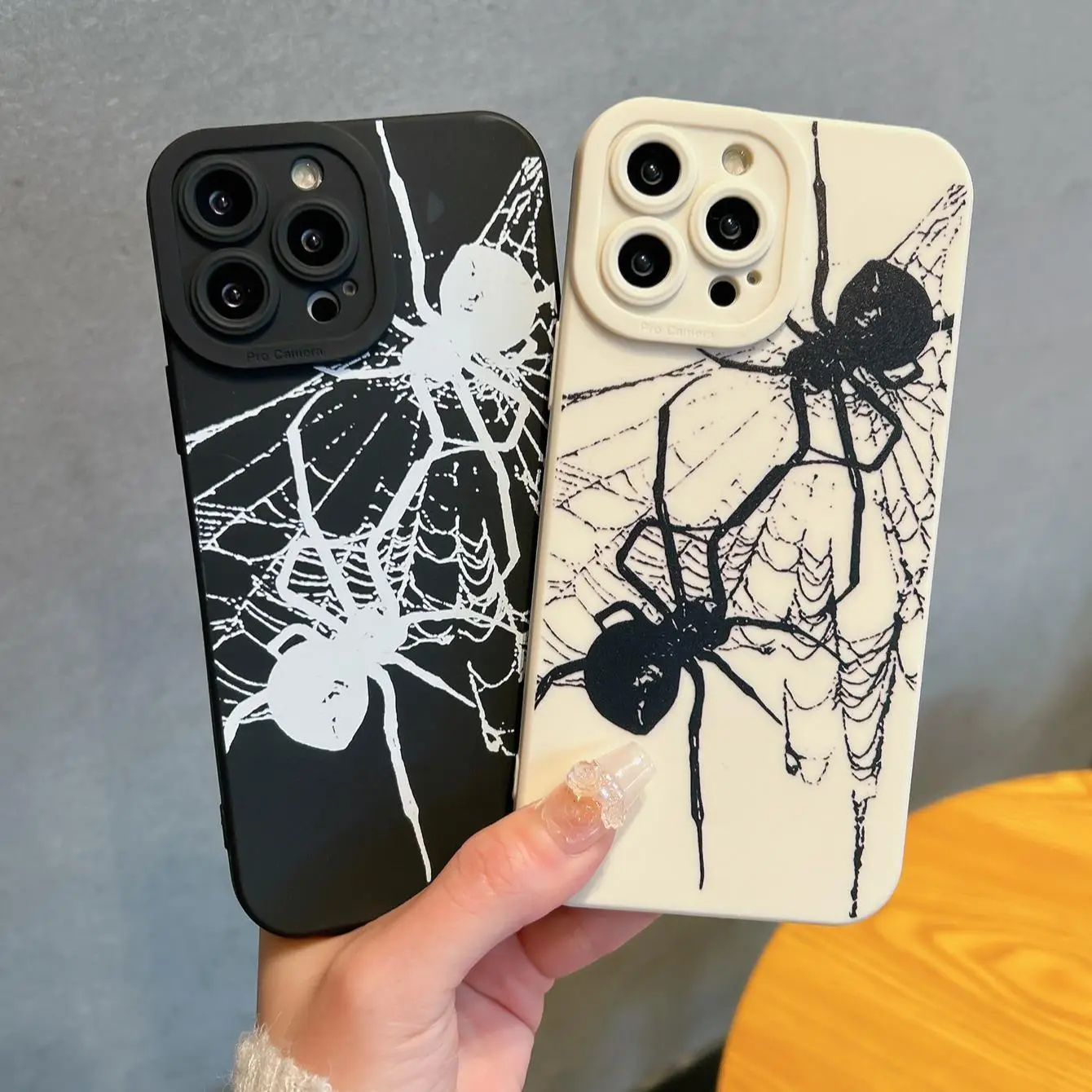Creative Spider Pattern Phone Case, Summer TPU Anti-drop Decorative Phone Protector Cover, Smartphone Cases, Phone Accessories Compatible with iPhone