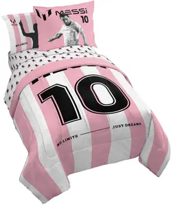 Jay Franco Official Messi No Limits Just Dream Soccer Bed Set