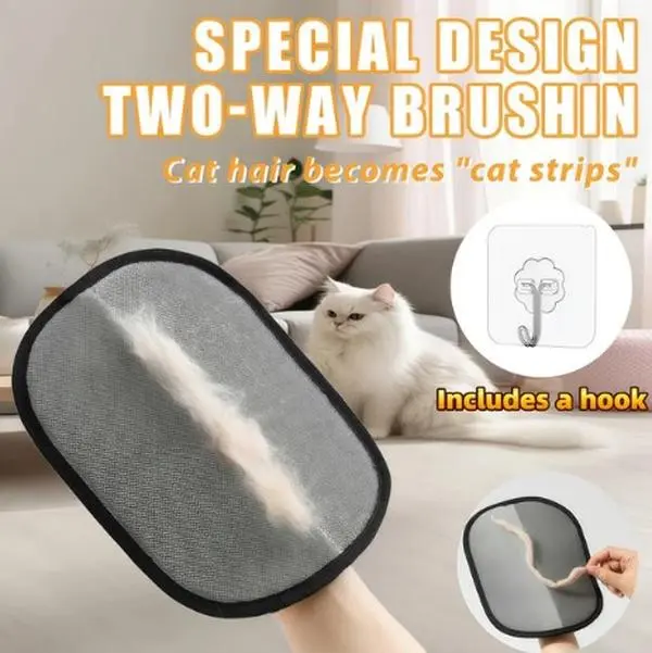 Pet Hair Removal Glove - Dog & Cat Grooming Deshedding Tool