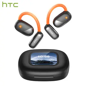 HTC NE33 OWS Open End Earphones with LED Touchscreen & Earphone Illumination High-definition sound quality, waterproof earphones, for Travelers Business & Language Learners