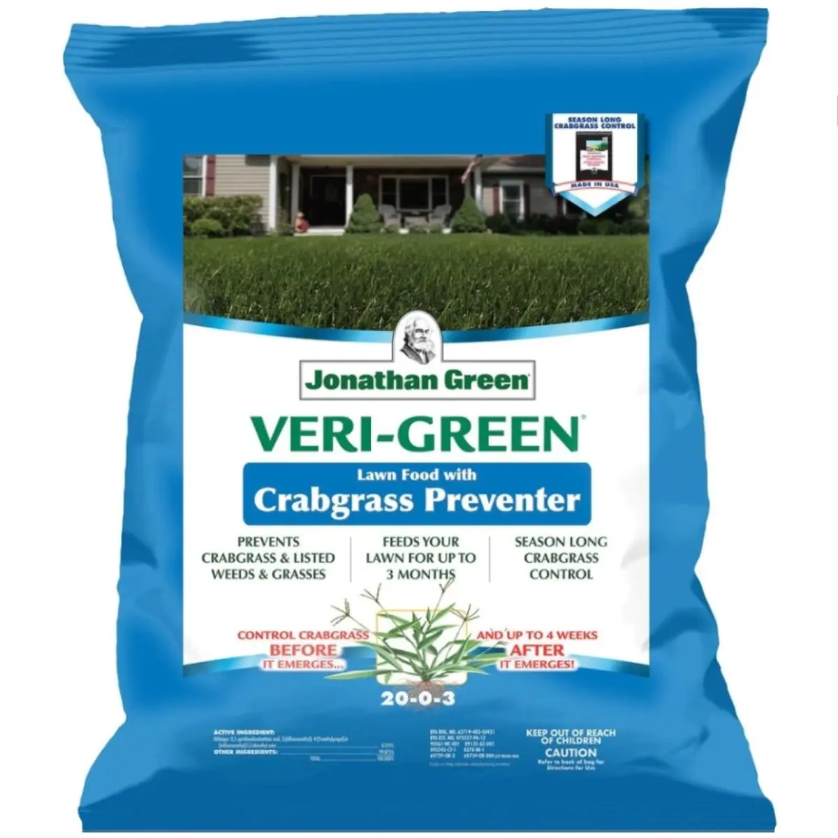 212 MAIN 20-0-3 Crabgrass Preventer Lawn Food - 15,000 sq ft Premium Fertilizer for Garden, Lawn Maintenance, Weed Control Solutions