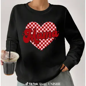 Valentines Day Shirt – Mama Heart Love Sweatshirt